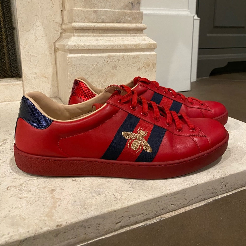Men’s Red Gucci Sneakers